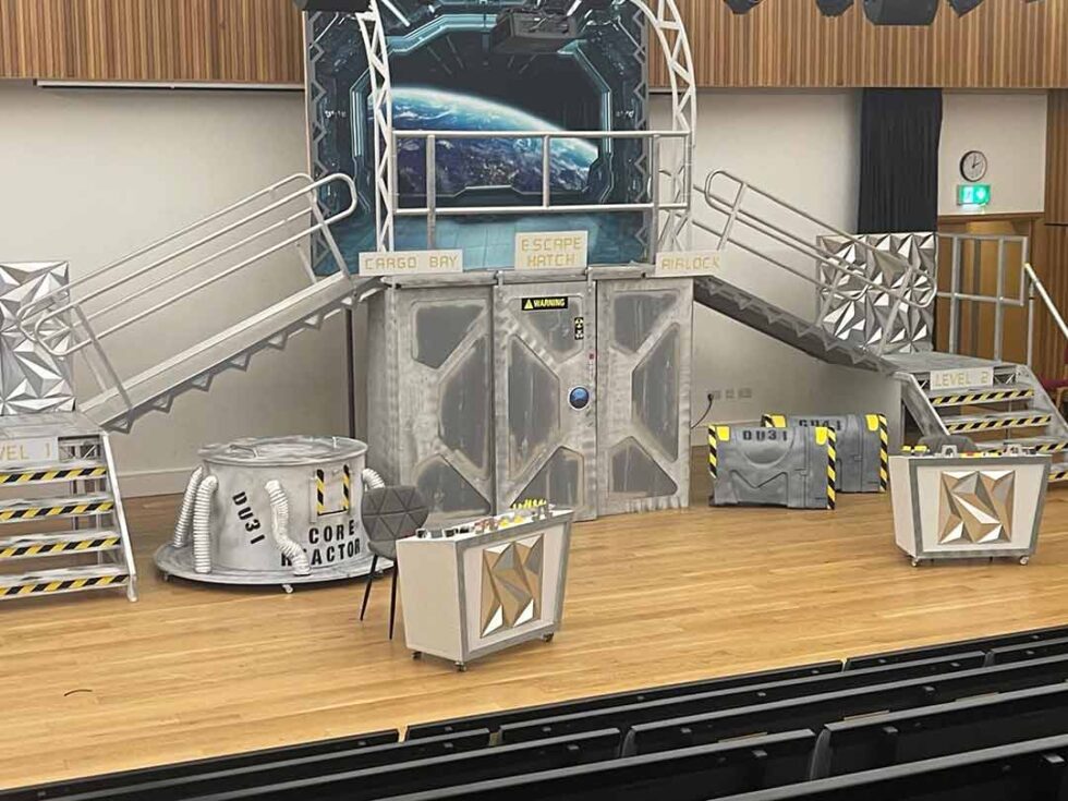 'Return to the Forbidden Planet' - set hire and stage build from Slick Scenery, Dorset