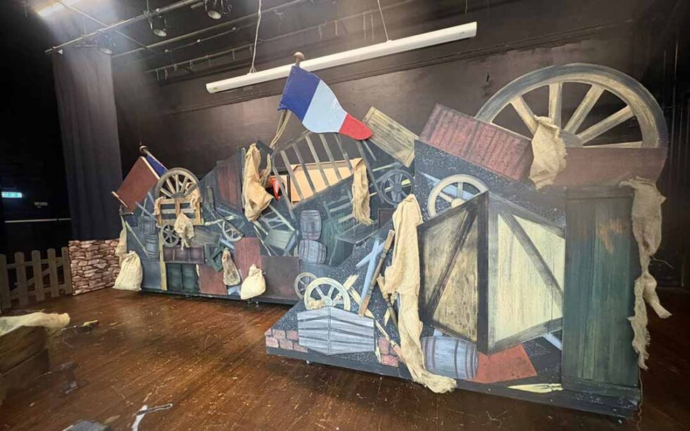 Les Miserables (Les Mis) - Les Barricade set . Stage props and sets from Slick Scenery